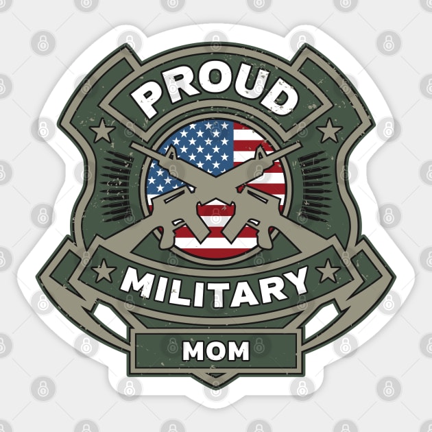 Proud Military Mom Sticker by RadStar